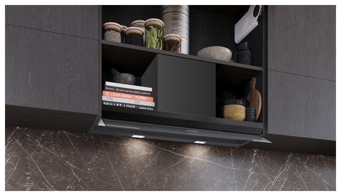 Abluft/Umluft Dunstabzugshaube/Esse Einbau 90 cm (Schwarz) iQ500 LJ97BDP60 