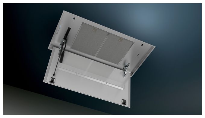 Abluft/Umluft Dunstabzugshaube/Esse Decke 90 cm (Schwarz, Weiß) iQ500 LR97CBS20 