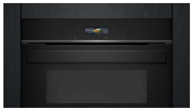 Einbau-Mikrowelle 1000 W Größe: groß 5 Stufen Grill (Schwarz) iQ700 CE932GXB1 