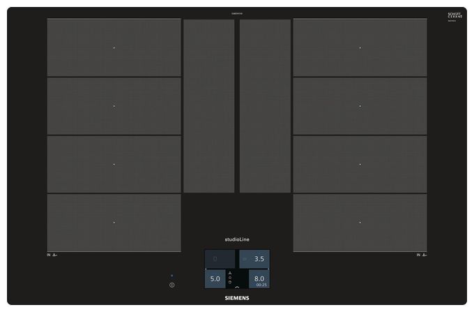 Induktions Kochfeld/Herdplatte 4 Zone(n) iQ700 EX801KYW1E autarkes 80cm 