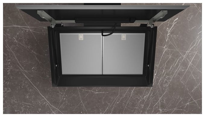 Abluft/Umluft Dunstabzugshaube/Esse 90 cm (Schwarz) iQ700 LC91KLT60 