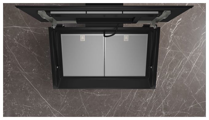 Dunstabzugshaube Wand 90 cm Abluft/Umluft (Schwarz) iQ700 LC91KLT65 