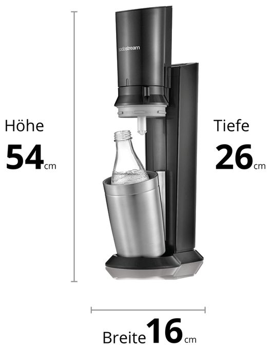 Wassersprudler  Crystal 3.0 (Schwarz) 