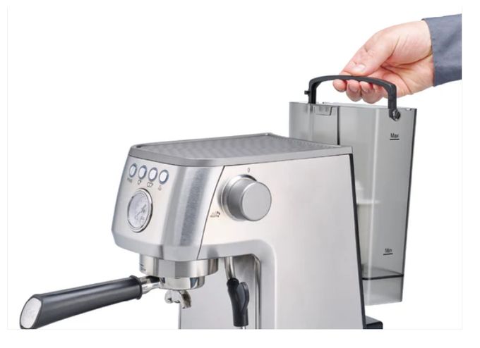 Siebträger Kaffeemaschine  Barista Perfetta Plus (Silber) 