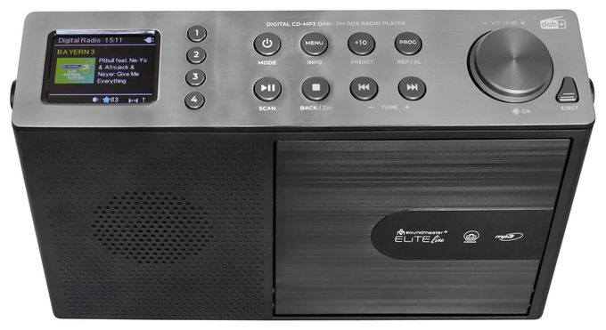 DAB+, FM Radio Tragbar  RCD1190SW (Schwarz) 