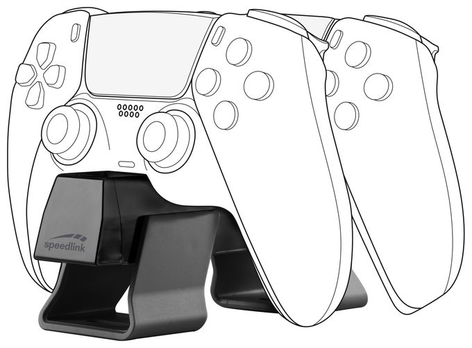 Ladestation PlayStation PS5 Kabelgebunden  PS5 Twindoock Charger (Schwarz) 