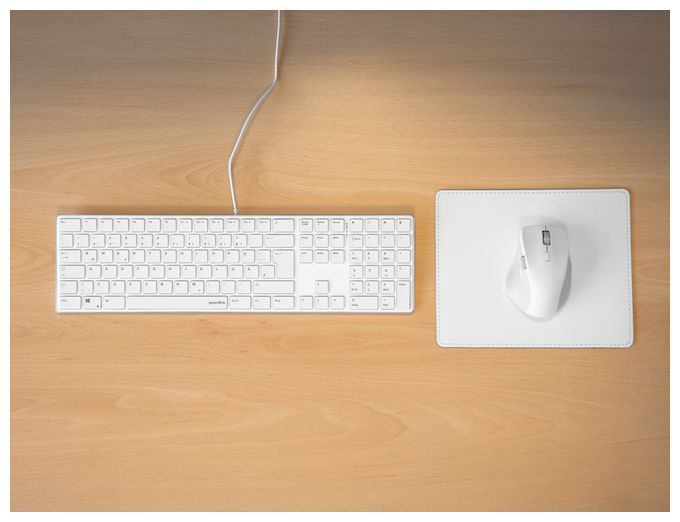 Büro Tastatur USB  SL-640010 (Weiß) 
