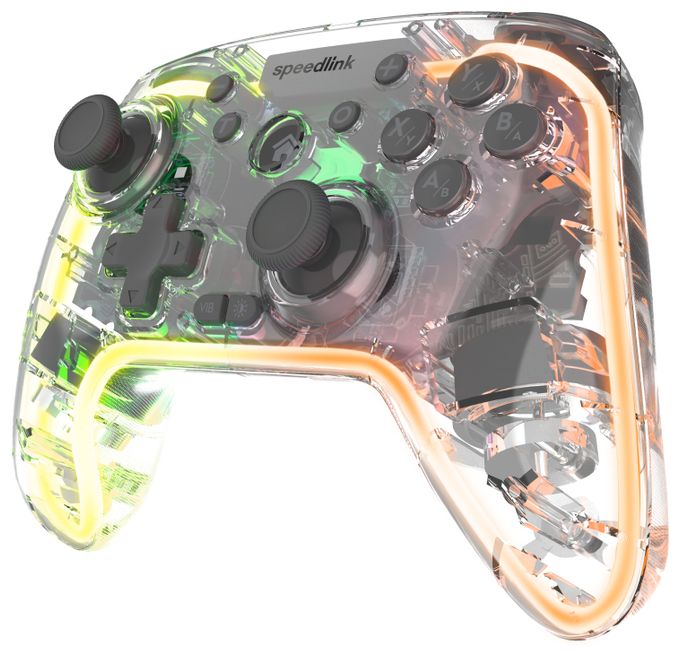 Analog / Digital Gamepad für PC, Android, Nintendo Switch Lite, Nintendo Switch OLED, Playstation 3  SL-650115-CR Rait NX (Transparent) 