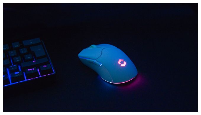 4800 DPI Gaming Maus Optisch  Velox Wireless (Weiß) 