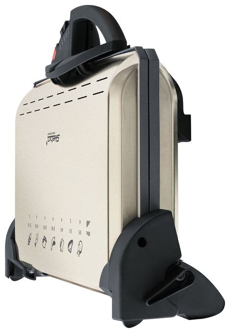 2000 W mit 370 x 230 mm Fläche  PG 4.4 Kontaktgrill (Schwarz, Champagner) 