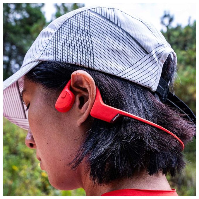 Knochenschall Bluetooth Kopfhörer kabellos 10 h Laufzeit IP55  Sonic (Rot) 