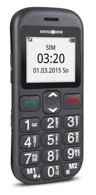 BBM 320C Smartphone 4,5 cm (1.77 Zoll) Single SIM (Schwarz) 
