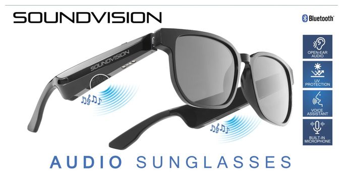 BLUETOOTH AUDIO SUNGLASSES BLACK 