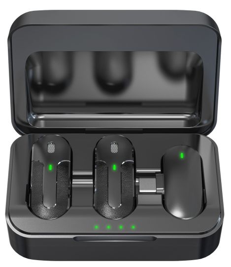  TX-301 Dual Wireless Mini Mikrofon Set (Schwarz) 