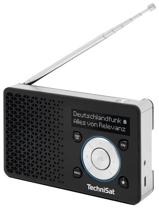 DAB, FM Radio  DigitRadio 1A (Schwarz, Weiß) 