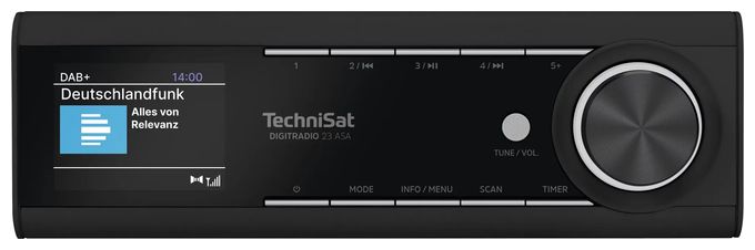 Bluetooth DAB+, FM Radio Küche  DigitRadio 23 ASA (Schwarz) 