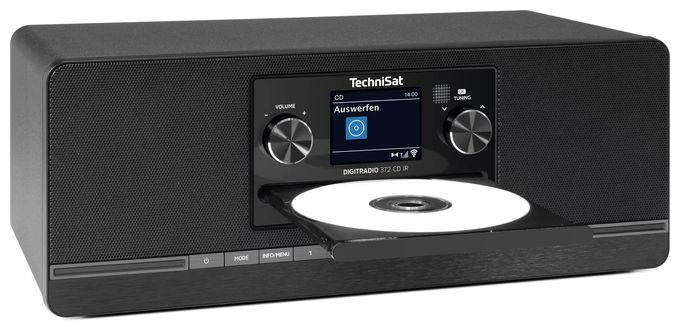 Bluetooth DAB+, FM Radio Internet  DigitRadio 372CD IR (Schwarz) 