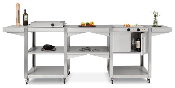 2 Zone(n) 3000 W mit 480 x 410 mm Fläche  Teppinox GW3000 Basic (Edelstahl) 