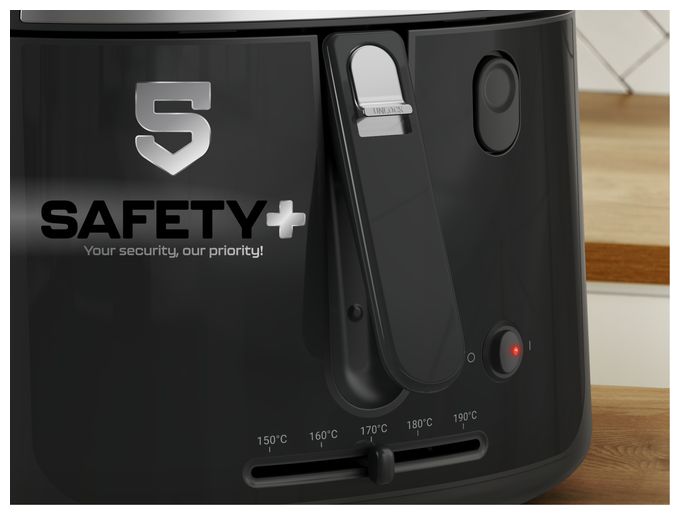 Fritteuse 2,1 l 1900 W  FF2528E0 Vision (Schwarz) 
