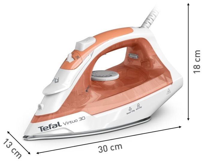 27 g/min Trocken- & Dampfbügeleisen FV2C40 Virtuo 30 