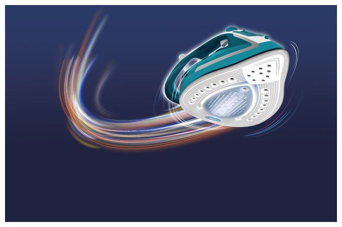 45 g/min Trocken- & Dampfbügeleisen FV5737 EasyGliss Plus 