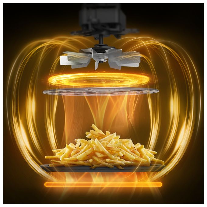 Heißluftfritteuse 2200 W  FW402HE0 Easy Fry XL Surface (Schwarz, Grau) 