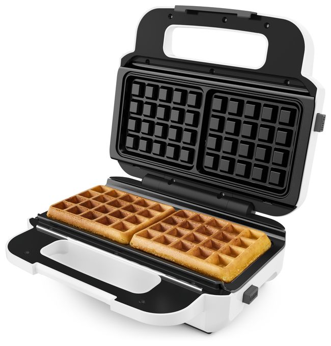 Sandwichmaker 850 W  SW7011 Snack XL Waffel- und (Weiß, Edelstahl) 