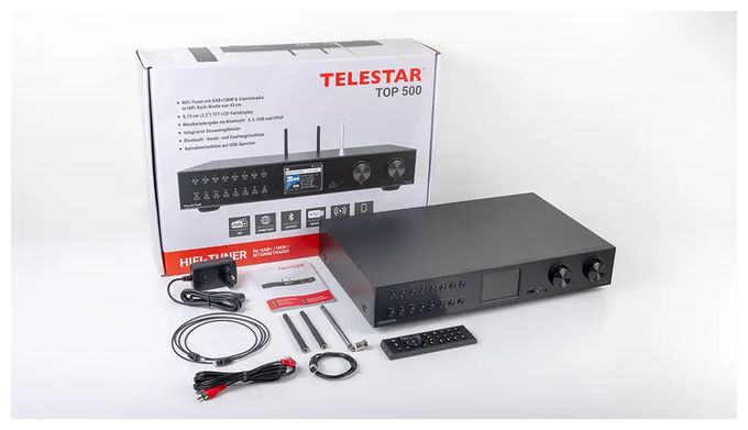 Bluetooth DAB+, FM Radio  Top 500 (Schwarz) 