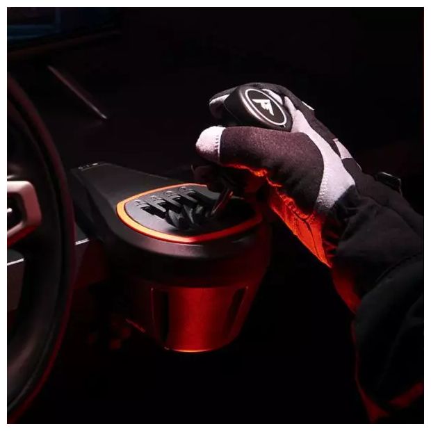 Schalthebel-Erweiterung für Rennlenkrad PlayStation 5, PlayStation 4, Xbox One, Xbox Series S, Xbox Series X, PC PS5, PS4, Xbox One and Xbox Series X|S Thrustmaster Force Feedback racing wheels Kabelgebunden  TH8S (Schwarz, Rot) 