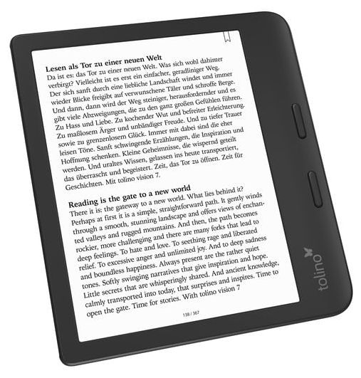 E-Reader 17,8 cm (7 Zoll)  Vision Color (Schwarz) 