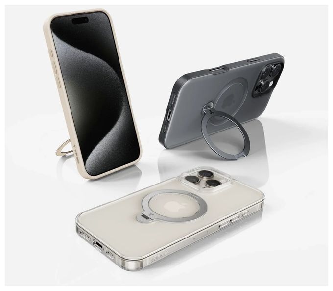 Cover für Apple iPhone 16  Ostand Q3 Spin (Transparent) 