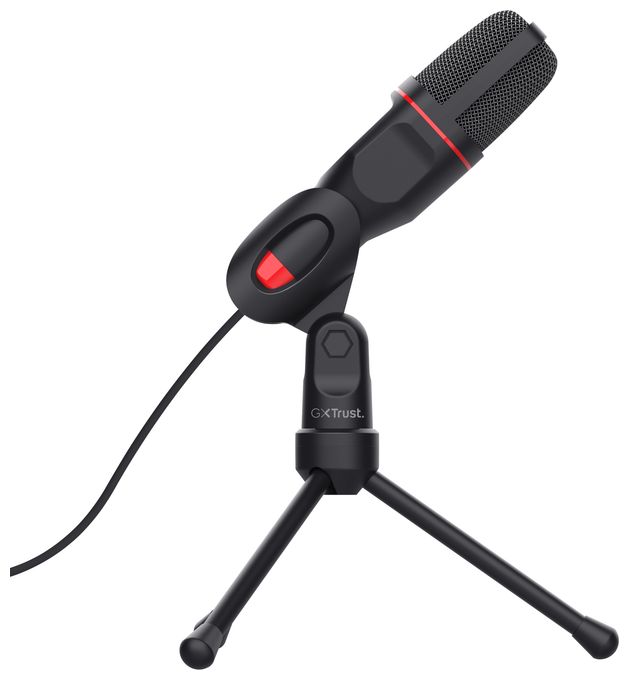Kabelgebunden PC-Mikrofon USB / 3,5 mm  GXT212 (Schwarz, Rot) 