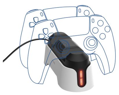 Ladestation PlayStation PS5 Kabelgebunden  GXT228 Dual (Schwarz, Weiß) 