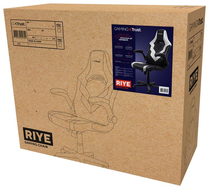 Gamingstuhl bis 140 kg GXT703W Riye 