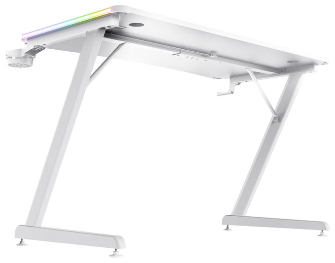 bis 150 kg  GXT709 Luminus RGB Gamingtisch (Weiß) 