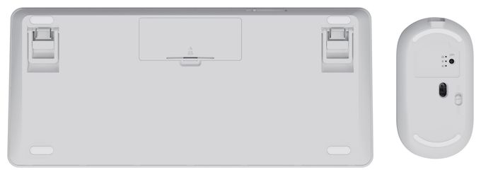 Büro Tastatur RF Wireless + Bluetooth  Lyra Compact Wireless Combo Set (Weiß) 