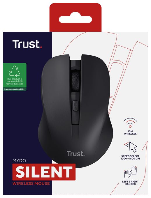 1800 DPI Büro Maus Optisch  Mydo (Schwarz) 