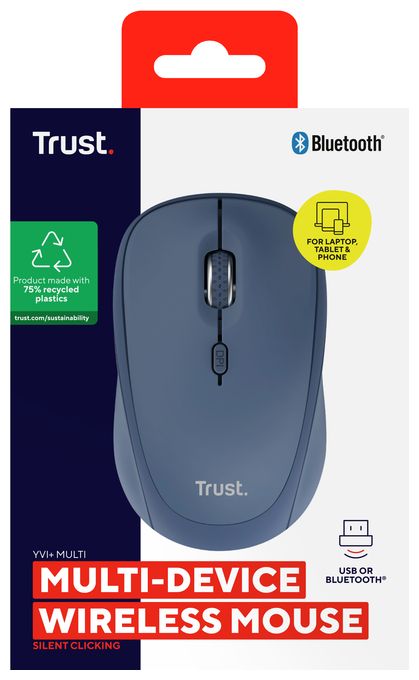 1600 DPI Universal Maus Optisch  Yvi+ (Blau) 