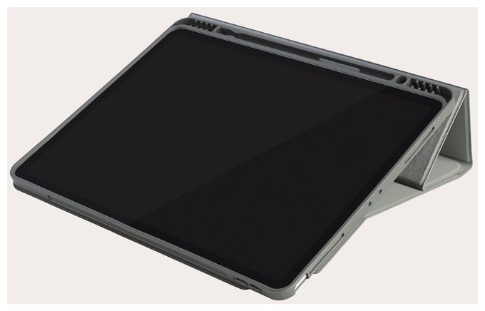 Folio aus Kunststoff für Apple iPad Pro 12.9" 2021 bis 32,8 cm (12.9") Staubresistent, Kratzresistent, Spritzwassergeschützt (Grau) Link 