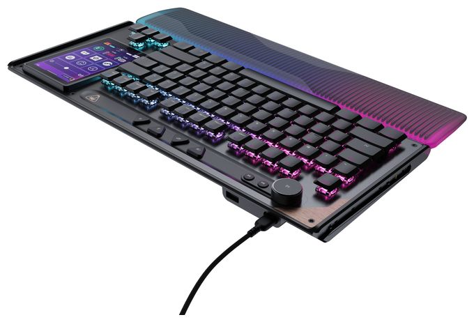 RGB-LED Gaming Tastatur QWERTZ USB  Command Series KB7 TKL Wired (Schwarz/Grau) 