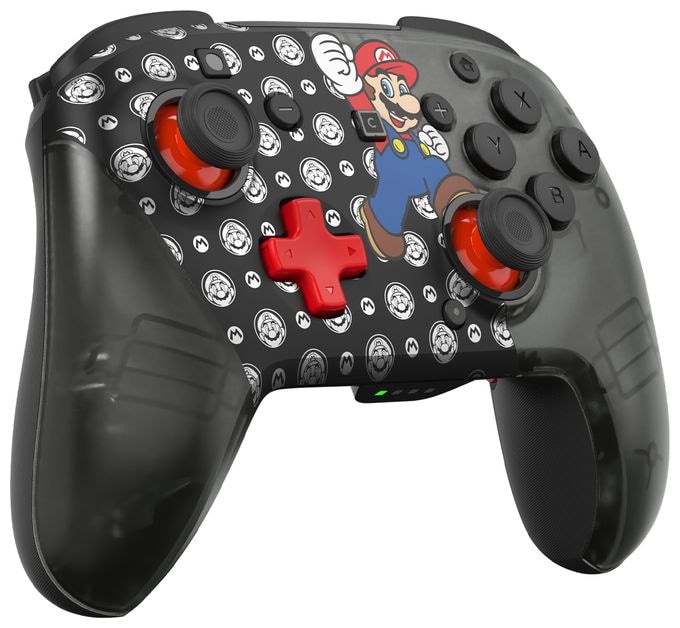 Analog / Digital Gamepad für Nintendo Switch, Nintendo Switch 2, Nintendo Switch Lite, Nintendo Switch OLED  Rematch Wireless Controller Super Mario Jump (Schwarz, Mehrfarbig) 