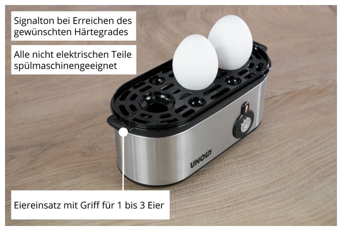 Eierkocher für 3 Eier  38610 Mini (Edelstahl) 