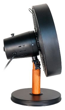 Ventilator Tisch neigbar  Black Steel (Schwarz, Holz) 