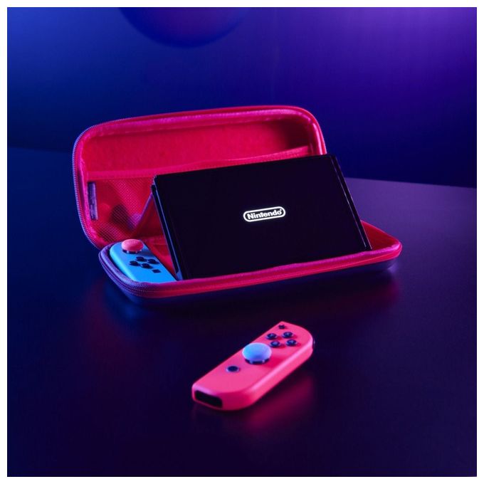 Gaming-Controllergehäuse Nintendo Switch  8in1 Zubehör-Set (Schwarz, Rot) 
