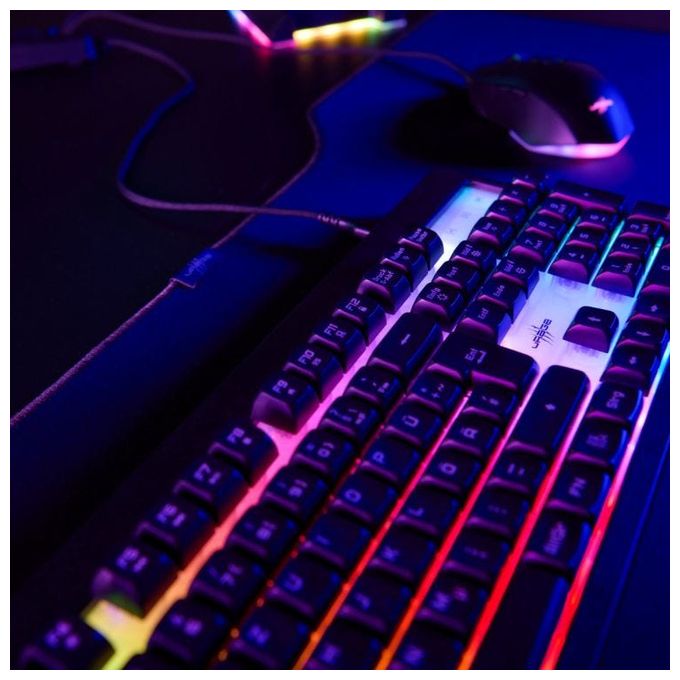 RGB-LED Gaming Tastatur USB  Exodus 215 Illuminated (Schwarz) 