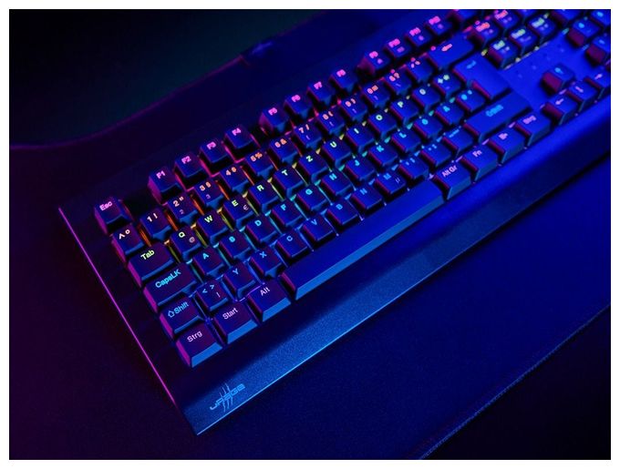 RGB-LED Gaming Tastatur USB  Exodus 600 (Schwarz) 