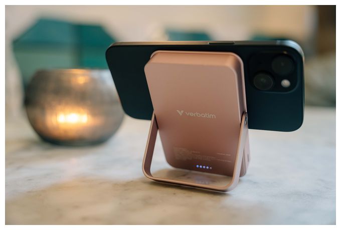 10000 mAh Powerbank USB Typ-C Kabelloses Laden  Charge 'n' Go Magnetic Wireless (Schwarz) 