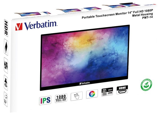 Full HD Monitor 35,6 cm (14 Zoll) 16:9 6 ms 250 cd/m²  PMT-14 (Schwarz) 