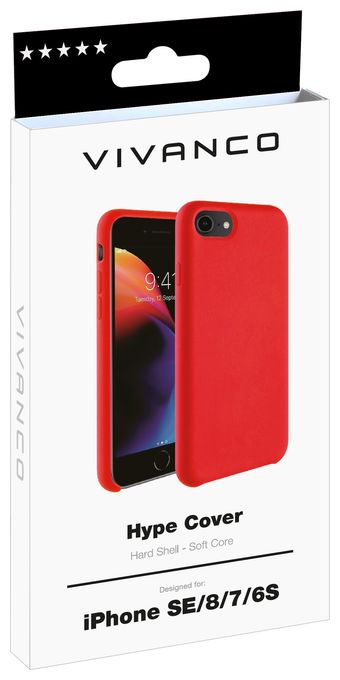 Cover für Apple iPhone SE (2.Gen), iPhone 8, iPhone 7, iPhone 6s  Hype (Rot) 