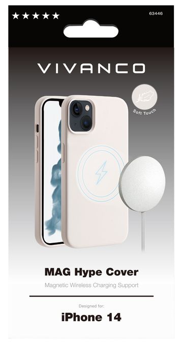 Cover für Apple iPhone 14  Mag Hype (Beige) 